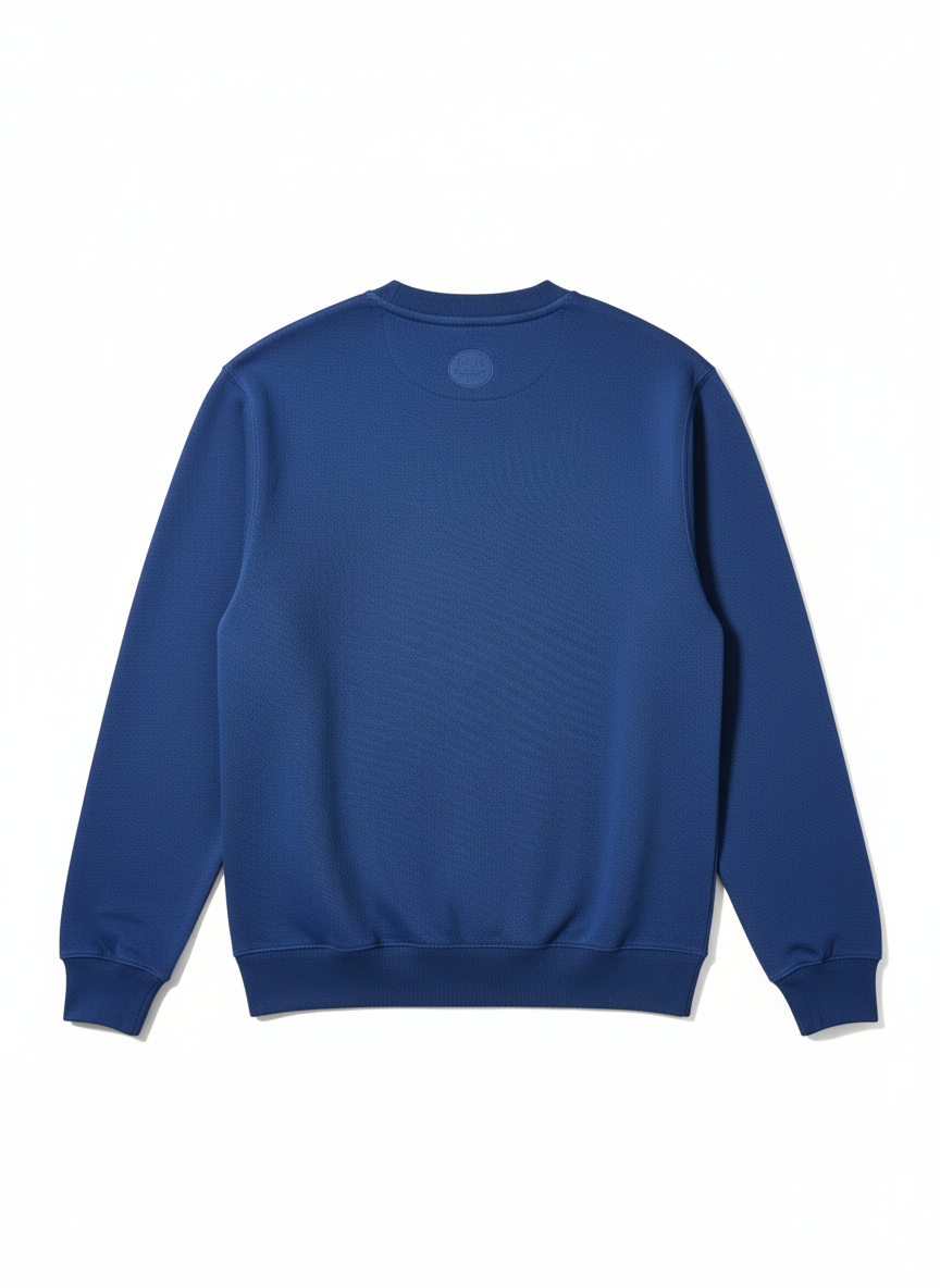 Plo  Royal Blue Fleece Sweatshirt with Embroidered Plo Players