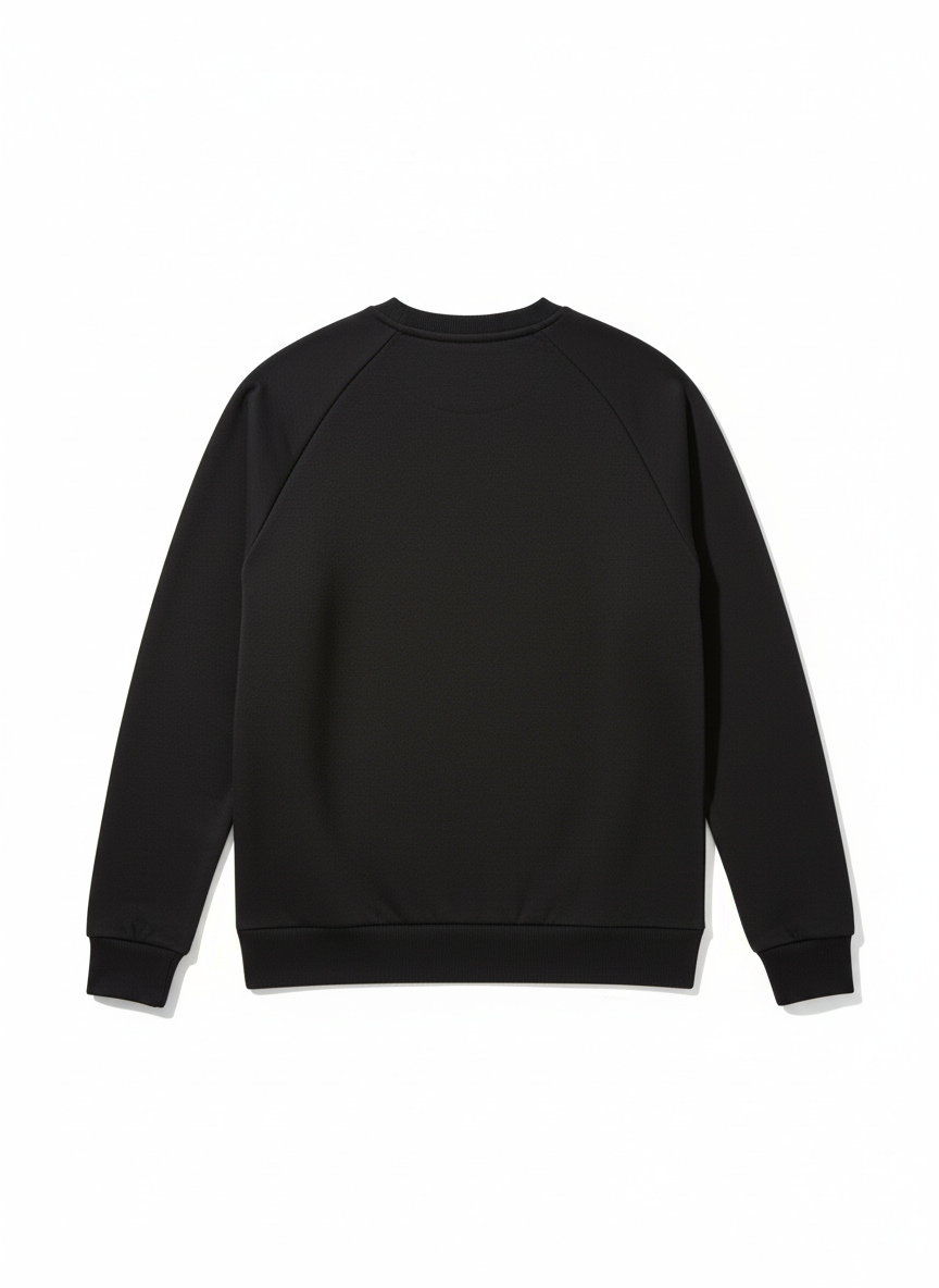 Adids Originals Black Trefol Outline Sweatshirt (Unisex)